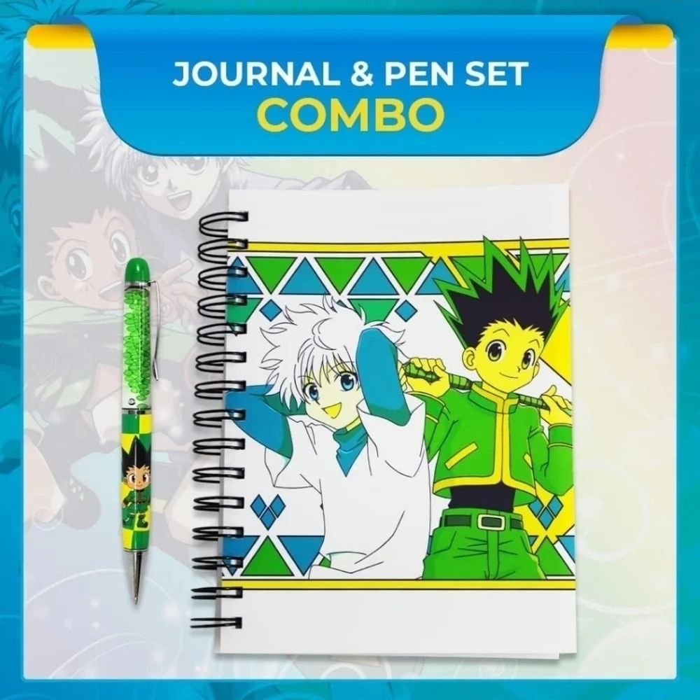 NEW- JUST FUNKY HUNTER X HUNTER &My Hero Acade BUNDLE- Journal and Bobble Head